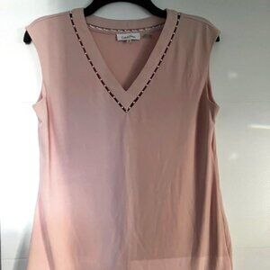 Calvin Klein Sleeveless V-neck Blouse